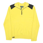 LAUREN RALPH LAUREN Womens Yellow & Black Plain Pullover Crew Neck Knit XL