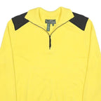 LAUREN RALPH LAUREN Womens Yellow & Black Plain Pullover Crew Neck Knit XL