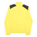 LAUREN RALPH LAUREN Womens Yellow & Black Plain Pullover Crew Neck Knit XL
