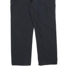 DICKIES Mens Cotton Blend Black Regular Straight Trousers W40 L32 Workwear Zip