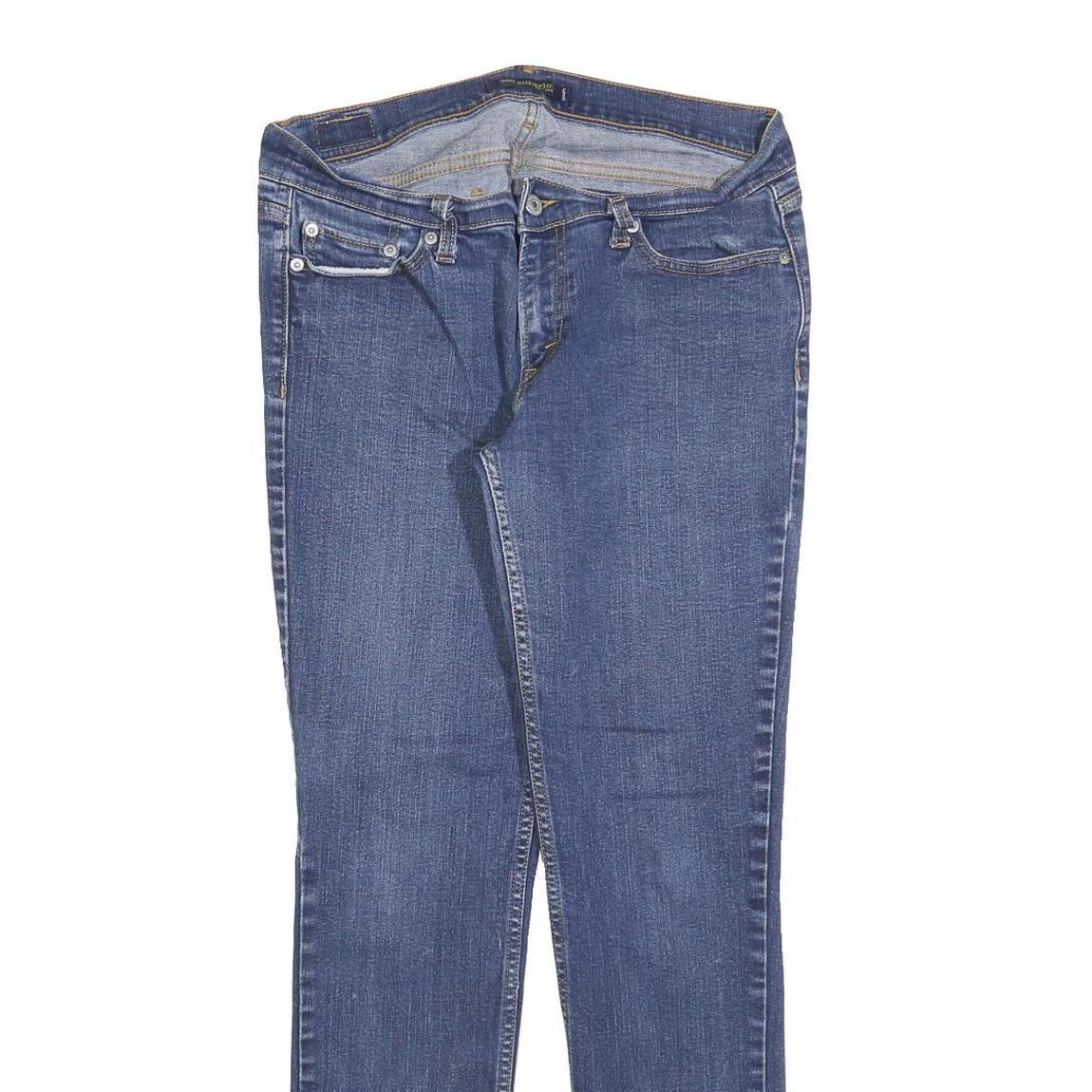 LEVI'S 524 Womens Jeans Blue Slim Skinny Denim W31 L29 Stretch Zip Closure