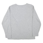 CALVIN KLEIN JEANS Mens Grey Crew Neck M Cotton Blend Pullover Logo Sweatshirt