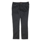 TOMMY HILFIGER Womens Black Regular Fit Straight Leg Trousers W31 L30 Stylish