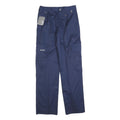 OLAF'S Mens Regular Fit Navy Cargo Trousers W28 L30 Zip Polyester Blend Workwear