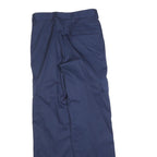 OLAF'S Mens Regular Fit Navy Cargo Trousers W28 L30 Zip Polyester Blend Workwear