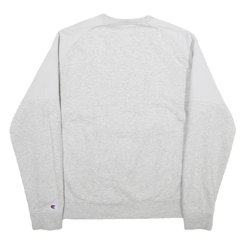 CHAMPION Mens Grey & Light Grey Cotton Blend Crew Neck XL Sweatshirt Casual