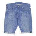 LEVI'S Mens Shorts Blue Denim Casual M W34 Rolled Hem Cotton Blend
