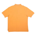 TOMMY HILFIGER Mens Orange Short Sleeve Polo Shirt 2XL Cotton Blend Classic