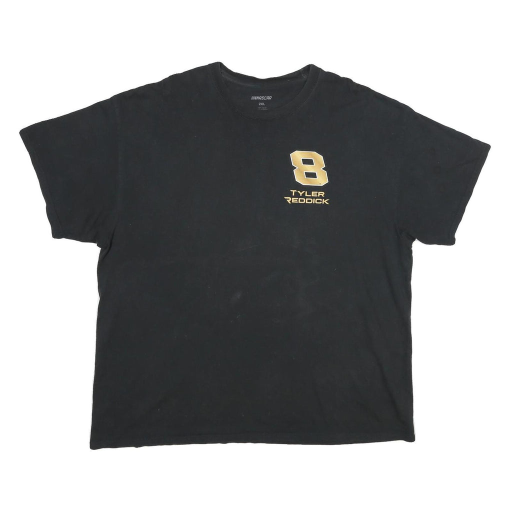 NASCAR Mens Black Tyler Reddick T-Shirt 2XL Short Sleeve Crew Neck Graphic Print