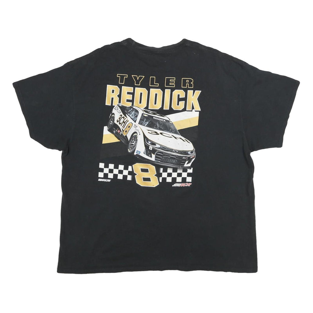 NASCAR Mens Black Tyler Reddick T-Shirt 2XL Short Sleeve Crew Neck Graphic Print