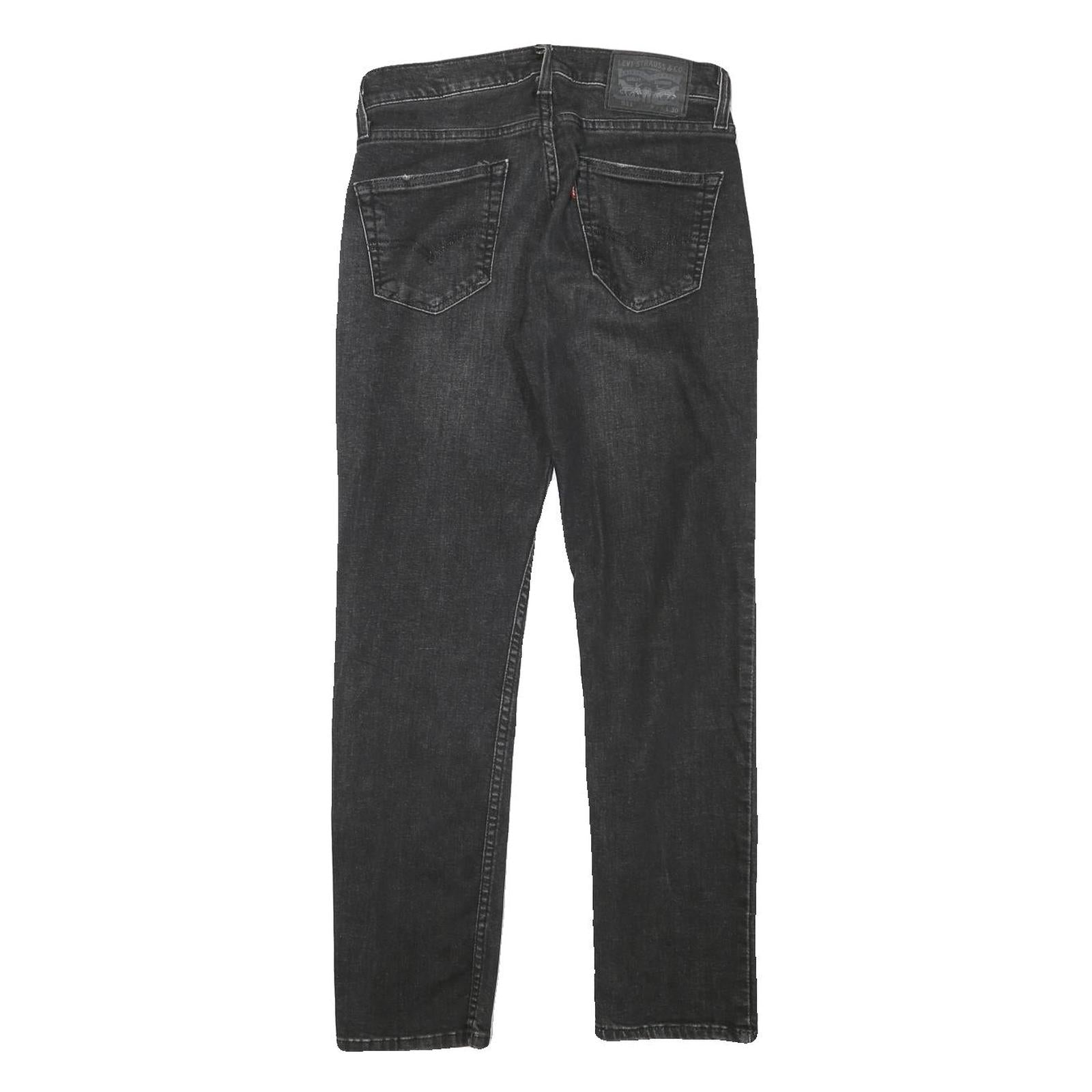 LEVI'S 511 Mens Jeans Black Slim Skinny Denim Medium W28 L28 Slim Fit