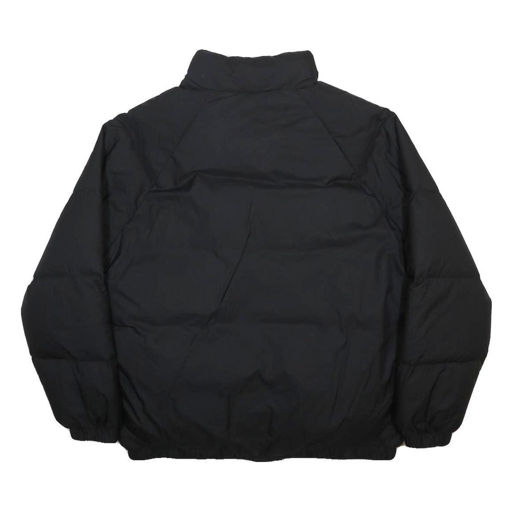 NEW BALANCE Mens Black Nylon Jacket M Zip Puffer Coat Lightweight Warm