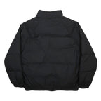 NEW BALANCE Mens Black Nylon Jacket M Zip Puffer Coat Lightweight Warm