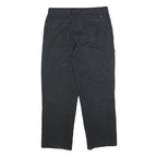 DICKIES Mens Cotton Blend Black Regular Fit Straight Leg Trousers W32 L28