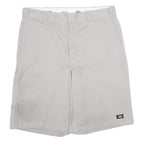 DICKIES Mens Shorts Grey Casual XL W40 Loose Fit Workwear Polyester Blend