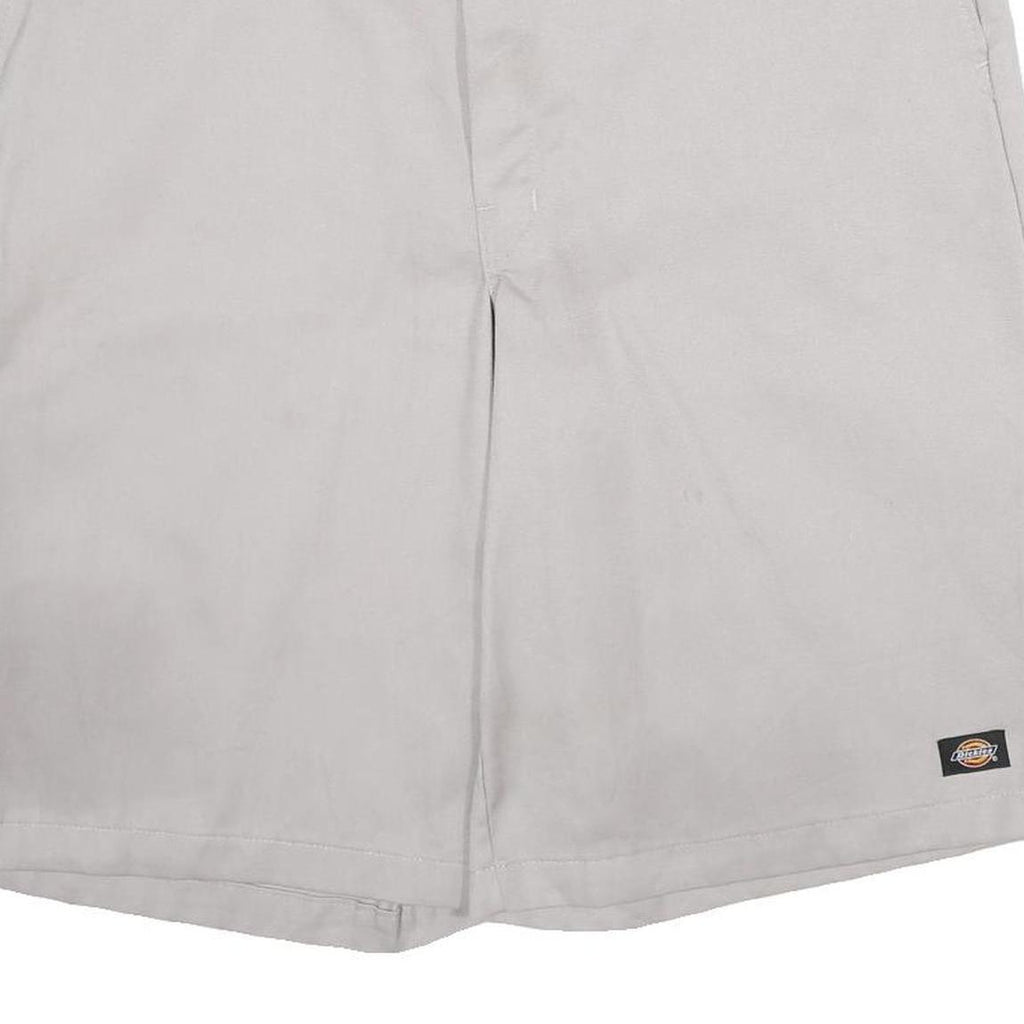 DICKIES Mens Shorts Grey Casual XL W40 Loose Fit Workwear Polyester Blend
