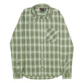 MAMMUT Mens Green & White Check Shirt S Lightweight Breathable Outdoor Style