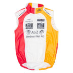 Cycling Mens Jersey Orange Sleeveless Full Zip XS