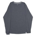 RUSSELL ATHLETIC Mens Grey Long Sleeve Crew Neck Plain Cotton Blend L