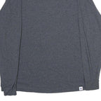 RUSSELL ATHLETIC Mens Grey Long Sleeve Crew Neck Plain Cotton Blend L