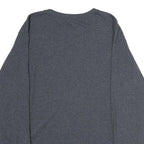 RUSSELL ATHLETIC Mens Grey Long Sleeve Crew Neck Plain Cotton Blend L