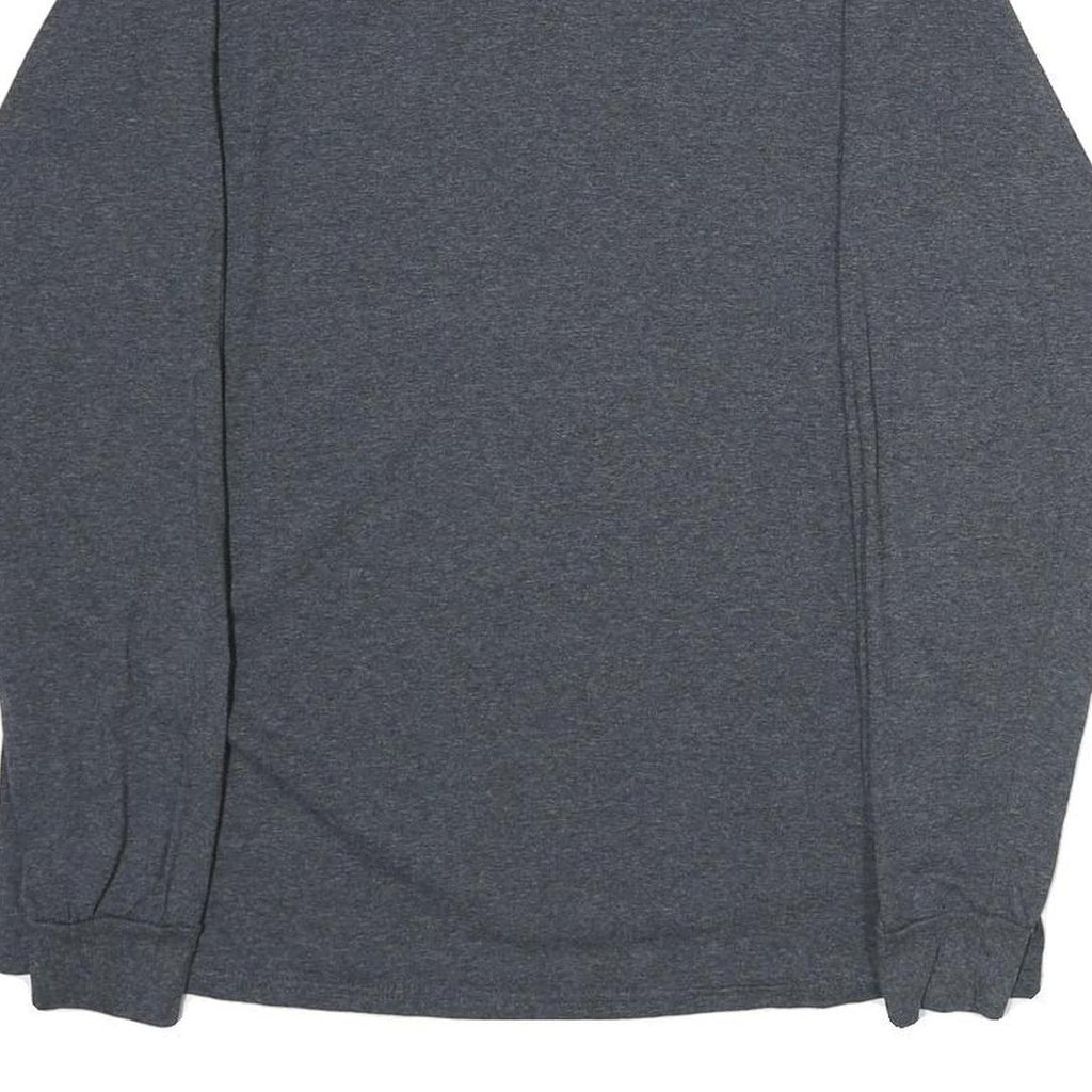 RUSSELL ATHLETIC Mens Grey Long Sleeve Crew Neck Plain Cotton Blend L