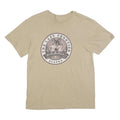 Mens Beige The Last Frontier Alaska Graphic T-Shirt M Short Sleeve Crew Neck