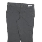 CARHARTT Mens Cotton Blend Relaxed Grey Trousers W40 L30 Workwear Durable Zip