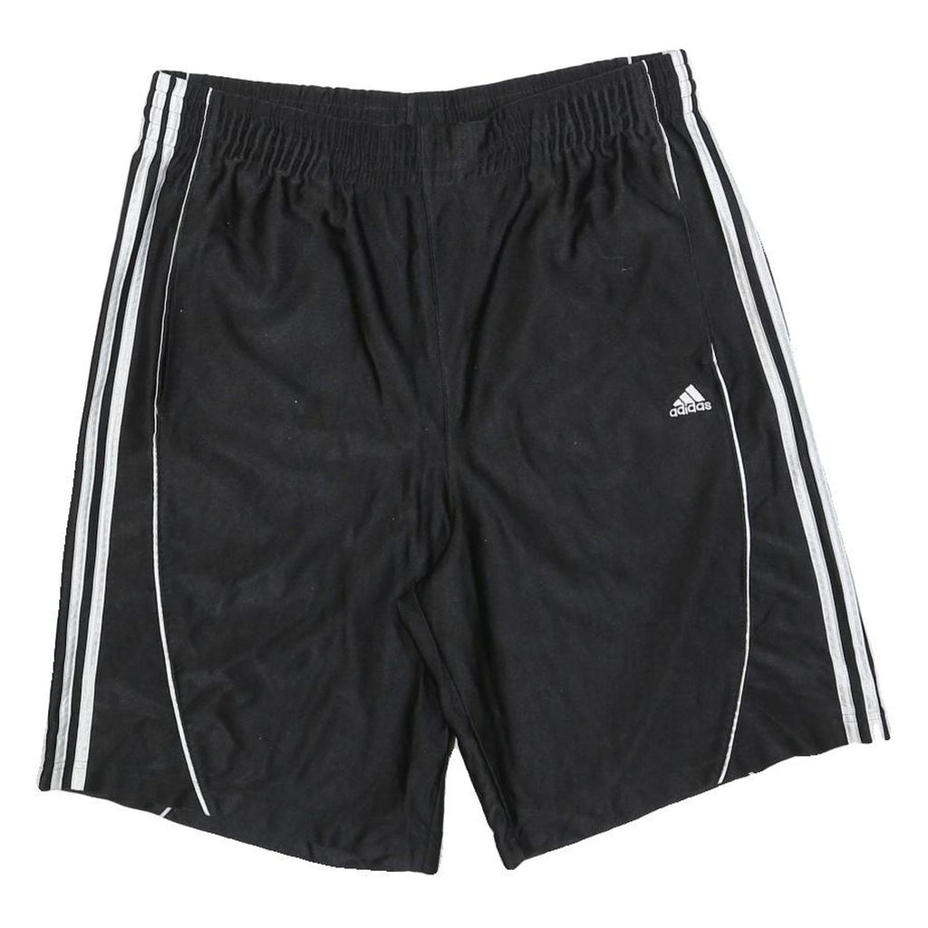 ADIDAS Mens Black Casual Sports Shorts L W34 Three Stripe Logo Gym