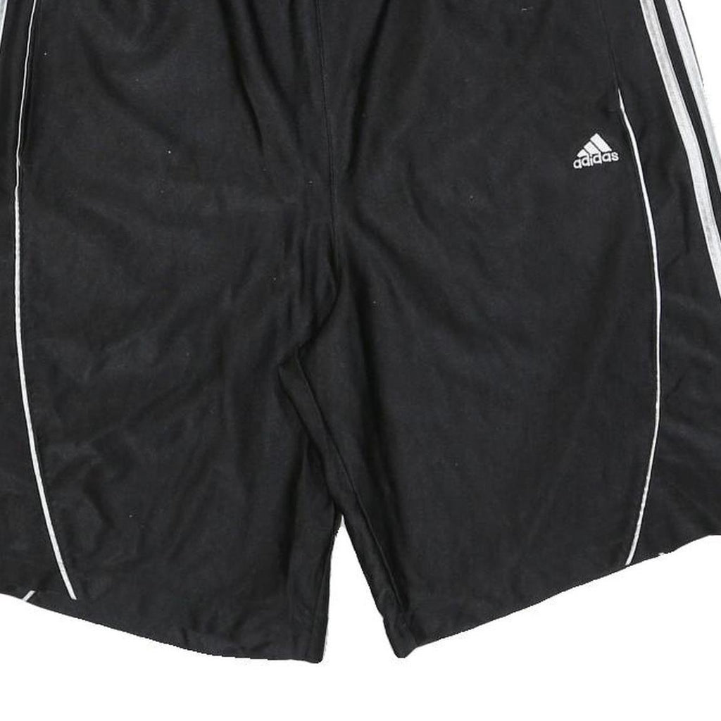 ADIDAS Mens Black Casual Sports Shorts L W34 Three Stripe Logo Gym