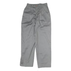 LEVI'S Womens Cotton Blend Grey Regular Straight Trousers W24 L25 Casual Smart