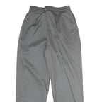 LEVI'S Womens Cotton Blend Grey Regular Straight Trousers W24 L25 Casual Smart