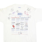 ALL SPORT Mens White Southern Translation Graphic T-Shirt L Short Sleeve Crew
