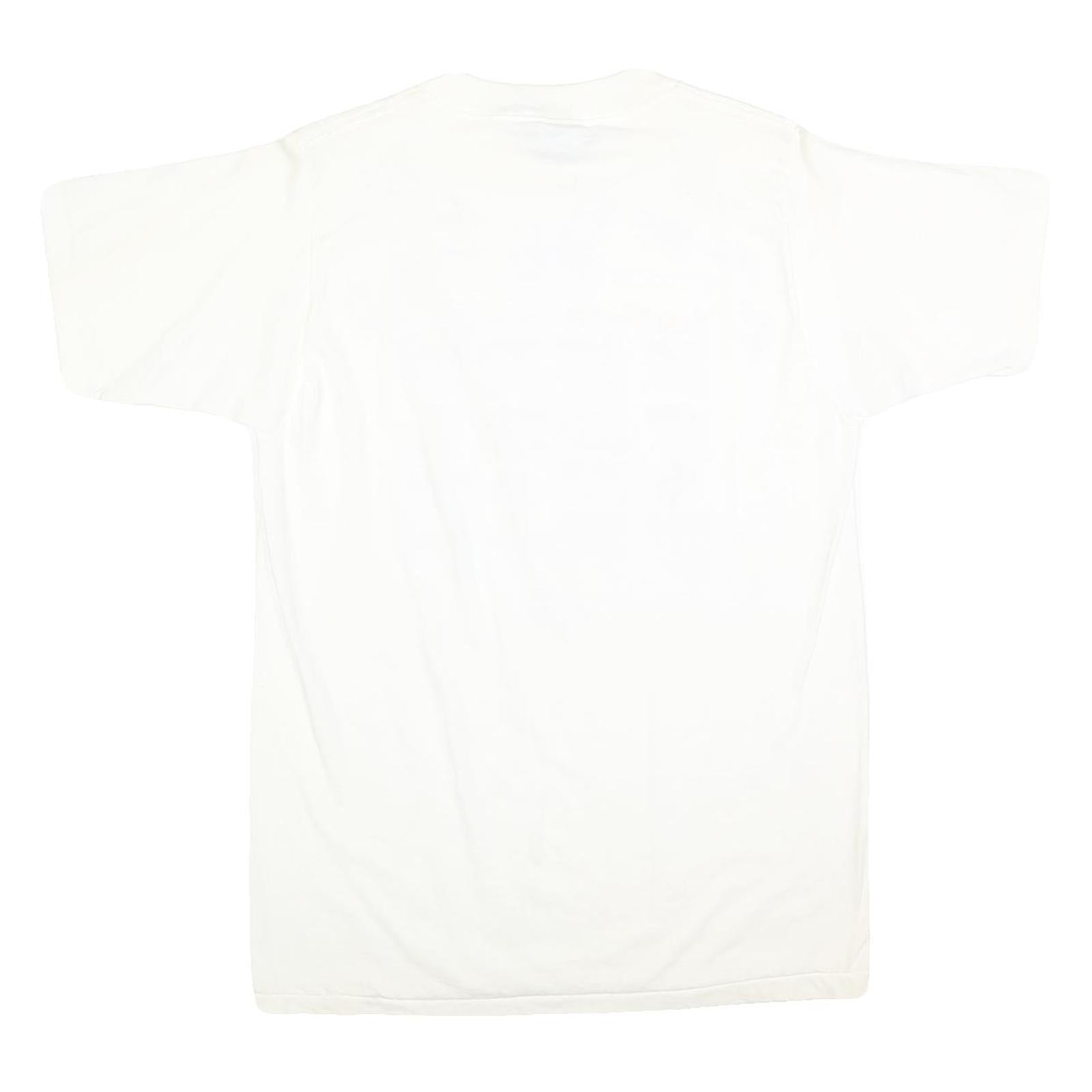 ALL SPORT Mens White Southern Translation Graphic T-Shirt L Short Sleeve Crew