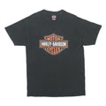 HARLEY DAVIDSON Mens Black Motorcycles Graphic T-Shirt M Crew Neck Short Sleeve