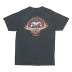 HARLEY DAVIDSON Mens Black Motorcycles Graphic T-Shirt M Crew Neck Short Sleeve