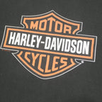 HARLEY DAVIDSON Mens Black Motorcycles Graphic T-Shirt M Crew Neck Short Sleeve