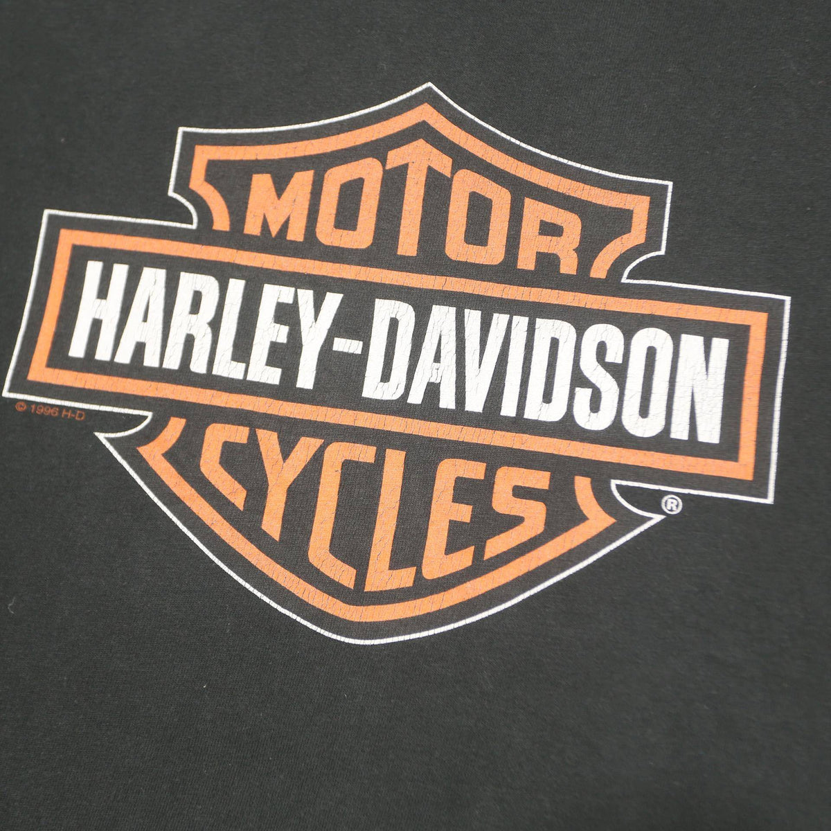 HARLEY DAVIDSON Mens Black Motorcycles Graphic T-Shirt M Crew Neck Short Sleeve