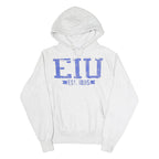 CHAMPION REVERSE WEAVE Mens White Hoodie S EIU Est 1895 Pullover Cotton