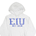 CHAMPION REVERSE WEAVE Mens White Hoodie S EIU Est 1895 Pullover Cotton