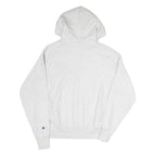 CHAMPION REVERSE WEAVE Mens White Hoodie S EIU Est 1895 Pullover Cotton