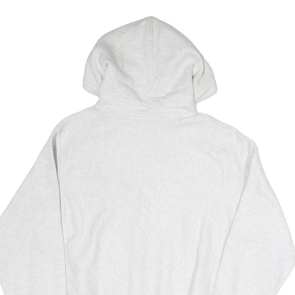 CHAMPION REVERSE WEAVE Mens White Hoodie S EIU Est 1895 Pullover Cotton