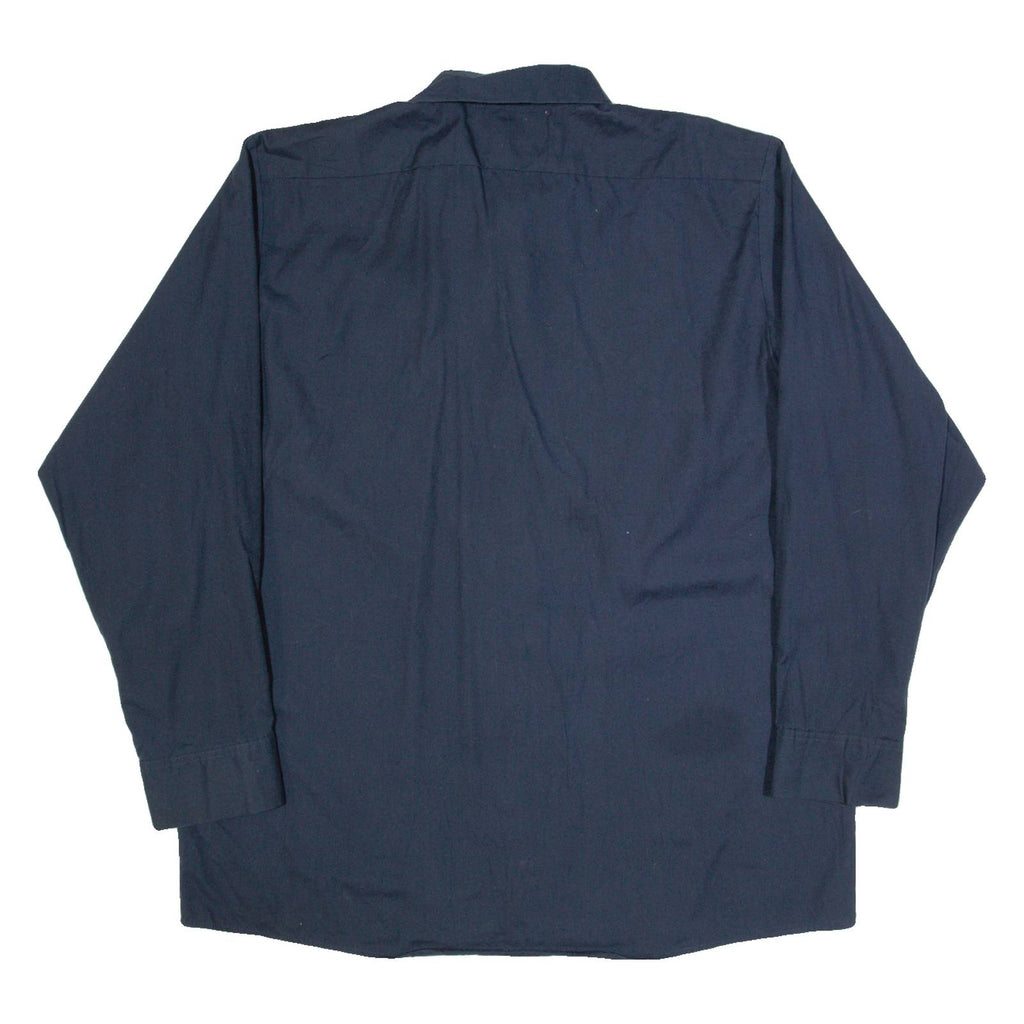 DICKIES Mens Worker Shirt Blue Long Sleeve L