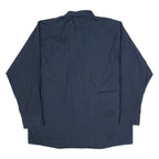 DICKIES Mens Worker Shirt Blue Long Sleeve L