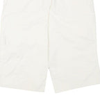 COLDWATER CREEK Womens Shorts White Casual L W30 Cotton Blend Button Pockets
