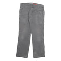 DICKIES Mens Grey Regular Fit Straight Cotton Blend Jeans W30 L30 Workwear