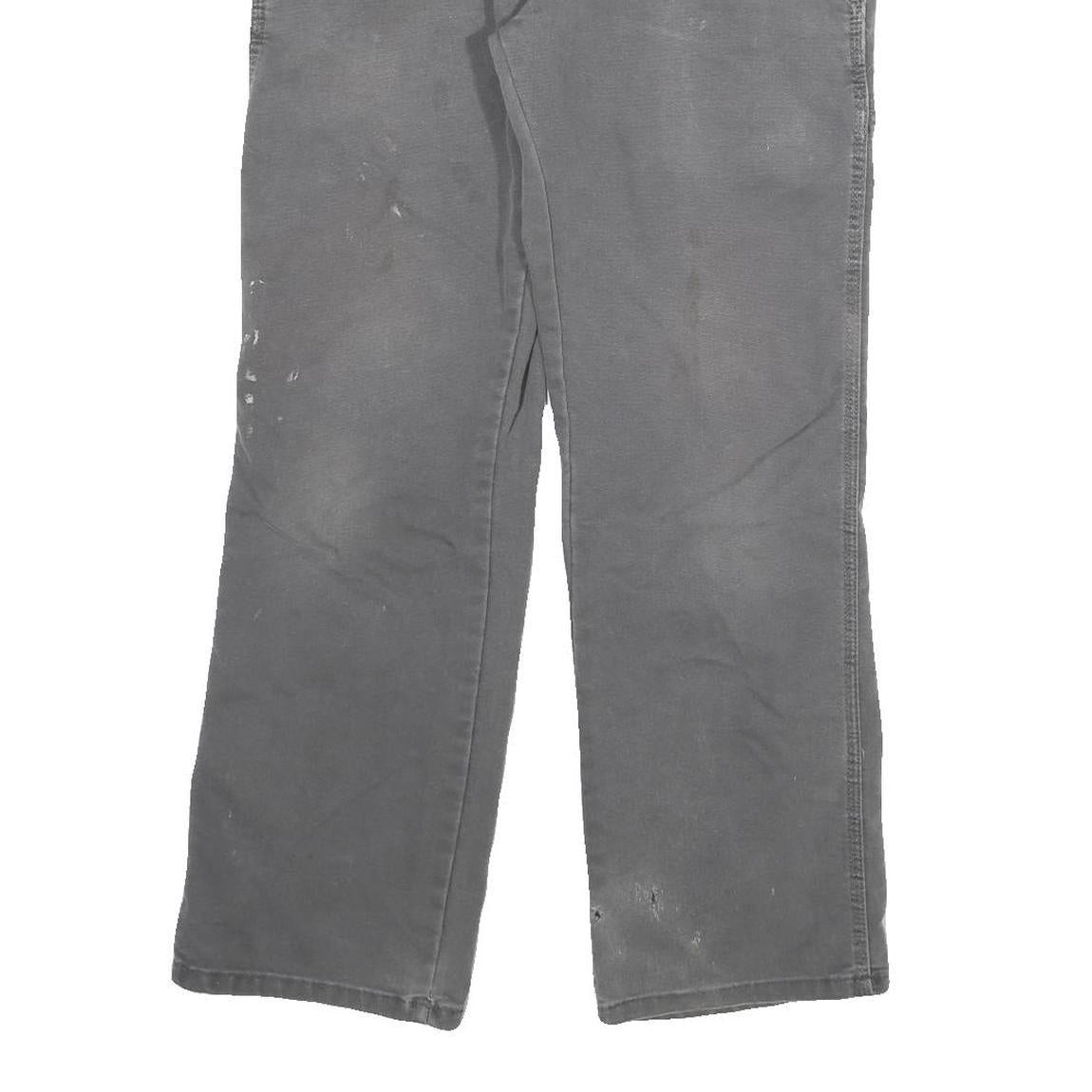 DICKIES Mens Grey Regular Fit Straight Cotton Blend Jeans W30 L30 Workwear