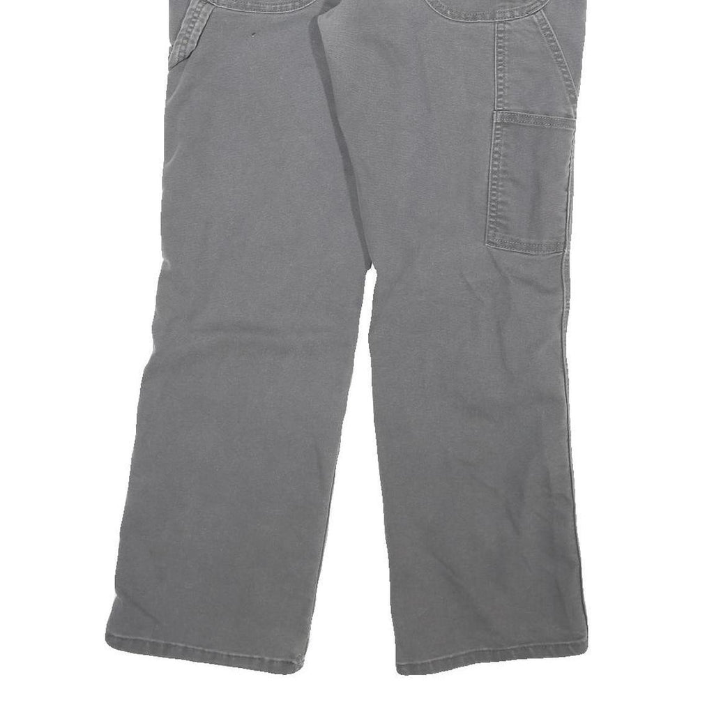 DICKIES Mens Grey Regular Fit Straight Cotton Blend Jeans W30 L30 Workwear