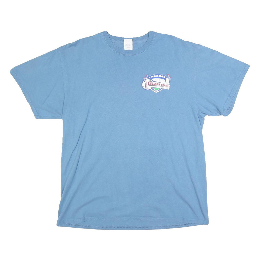 PORT & COMPANY Mens Blue Softball Champions Graphic T-Shirt XL Short Sleeve Crew
