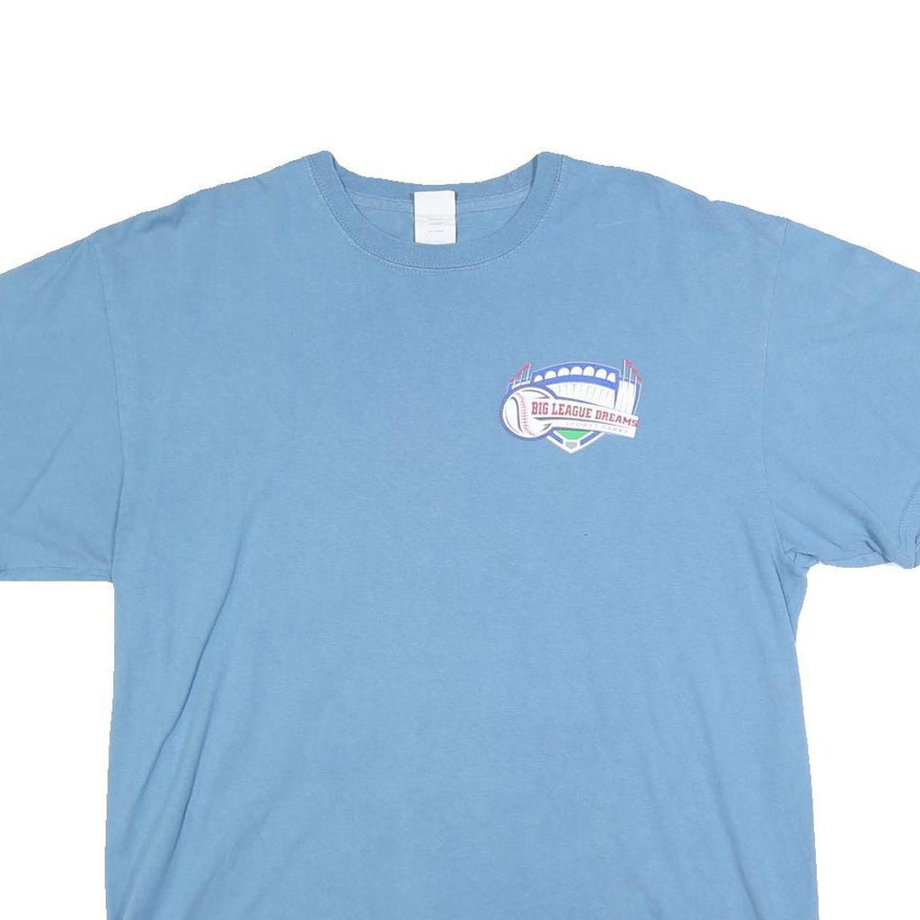 PORT & COMPANY Mens Blue Softball Champions Graphic T-Shirt XL Short Sleeve Crew